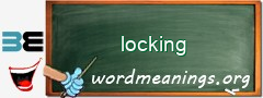 WordMeaning blackboard for locking